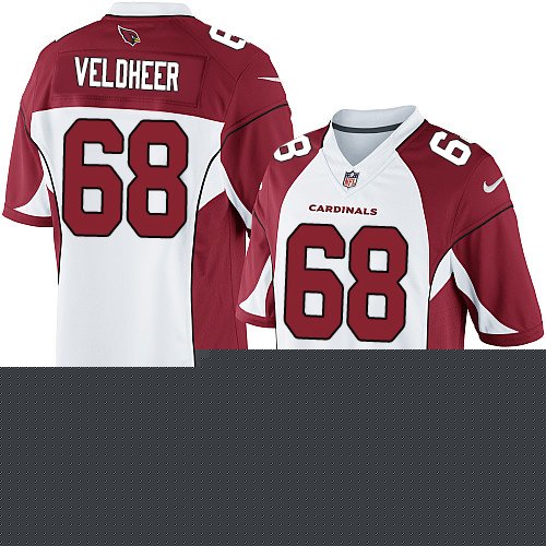 Youth Limited Jared Veldheer Nike Jersey White Road - #68 NFL Arizona Cardinals